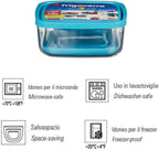 Bormioli Rocco Frigoverre Square Glass Food-Storage Containers with Lids, Set of 3