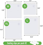 Reusable Vacuum Seal Bags for Food,Food Vacuum Sealer Bags Medium Size 30 Packs