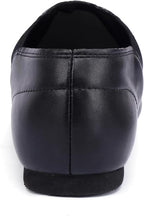 Linodes Unisex 006 PU Leather Upper Slip-on Jazz Shoe for Women and Men's Dance Shoes