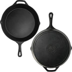 Backcountry Iron 10-1/4 Inch Round Medium Pre-Seasoned Cast Iron Skillet