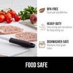 GORILLA GRIP BPA-Free Reversible Kitchen Cutting Board Set of 3, US Designed, Nonporous, Juice Grooves Catch Liquid, Slip Resistant Border, Dishwasher Safe, Durable Large Food Chopping Boards, Almond