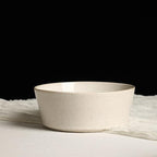 Stone Lain Claire 4-Piece Bowl Set Stoneware, Bowls, Dishwasher and Microwave Safe, Dish Set for 4, White