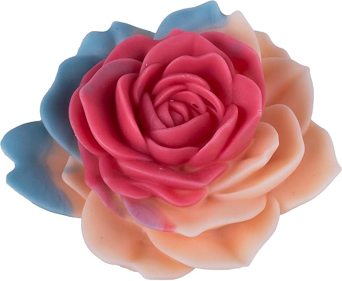 Flower Succulent Rose Peony Molds Silicone Wave Spiral Candle Mold - Silicone Resin Casting Molds for Candle & Resin & Soap Craft Supplies