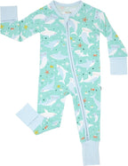 Little Sleepies Pajamas for Baby Boys & Girls, Viscose from Bamboo Baby Pajamas, Preemie & Newborn Sleepers, 2-Way Zipper PJs