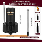 3-in-1 Electric Wine Aerator & Decanter Set with Stand Base - Automatic Pump Dispenser, Retractable Tube, and Built-in Pourer, Ideal Gift for Wine Lovers