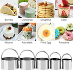 Pastry Cutter, Biscuit Cutter, Dough Scraper, Silicone Baking Mats, Stainless Steel Pastry Blender Set, Dough Cutter Biscuit Cutter Baking Pastry Mat Dough Blender Tools & Pastry Utensils (5 Pcs/Set)