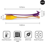 NEW - OTOTO Witchin Pastry Brush and Baking Spatulas - Silicone Heat Resistant and Basting Brush, Cooking and Baking Spatula, Spooky Witchy Gifts, Gothic Kitchen Halloween Gifts, Cute Accessories
