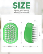 SXhyf Vegetable Brush Scrubber for Food [Black Stiff Bristles Brush + White Soft Bristles Brush] Potato Scrubber, Dishwasher Safe Veggie & Fruit Cleaning Brush for Mushrooms, Carrots, Lemons, Eggs