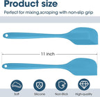Irenare 24 Pcs Silicone Spatulas 11 Inch Large Rubber Spatulas Heat Resistant Non Stick Flexible Scrapers Baking Mixing Tool Cookware Dishwasher Safe, 6 Colors