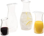 Carlisle FoodService Products 7090307 Cascata Carafe Juice Jar Beverage Decanter Only, Plastic, 1.5 L, Clear (Pack of 12)