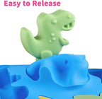 JOERSH 4Pcs Dinosaur Silicone Candy Molds Gummy Dinosaur Molds 8-Cavity Shaped with T-rex, Stegosaurus, Triceratops, Brontosaurus, Non-Stick for Chocolate, Cookie, Snacks, Cake Decorations