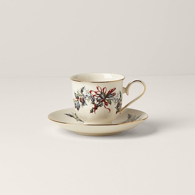 Lenox 185518032 Winter Greetings Teacup, Christmas & Holiday Drinkware