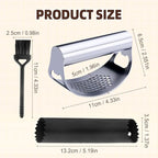 2025 Upgraded Garlic Press Stainless Steel, Garlic Press Rocker Professional Kitchen Gadgets Garlic Mincer Garlic Crusher, Heavy Duty Mincer Tool Garlic Chopper Garlic Presser Mincer (2Sets)