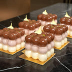 Restaurantware-6 Cavities Pastry & Baking Mold, 1 Oven-Ready 3D Mold - Flexible, Freezable, White Silicone Silicone Mold For Baking, Easy Release, For Chocolate, Cheesecake, Jelly, Or Mousse