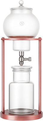 Nispira Luxury Ice Cold Brew Tower Dripper Coffee Maker, 1000 ml Copper Color