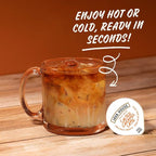 JAVA HOUSE Salted Caramel Latte Cold Brew Coffee Pods, (48 Count) Peel and Pour Pods Hot or Iced