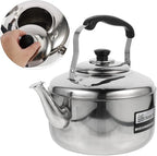 Large Capacity Stainless Steel Sounding Kettle for Induction Cooker with Comfortable Anti-scald Handle for Home Use and Quick Heating