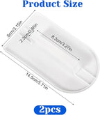 2 PCS Fondant Smoother, White Plastic Fondant Icing Smoother, Paddle Fondants Polisher Finisher Sugarcraft Cups for Cake Decoration Sugarcraft Paddles Sculpting, 14.5 x 8 cm/5.7" x 3.1"
