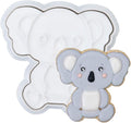 Flycalf Animal Cookie Cutter Koala with Plunger Stamps Cake Decoration for DIY Biscuit Cutter Baking PLA Cutter Molds for Party 4" Kitchen Supplies