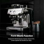CREMA Coffee Products Replacement Steam Lever for Breville Espresso Machines | Ergonomic Stainless Steel Design | Compatible with Barista Express, Infuser, Barista Pro | Easy Grip | White Finish