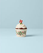 Lenox 886642 Holiday Bakeshop Cupcake Candy Dish, Christmas Hosting
