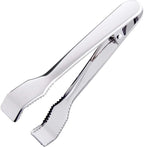 Ice Tongs for Ice Bucket 6-3/4 Inch - Premium 18/8 Stainless Steel Ice Tongs with Teeth for Ice Sugar Cubes Tea Party Coffee Bar Serving