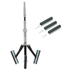 DASBET Engine Brake Cylinder Hone | Engine Cylinder Hone Tool for Grinding Holes Adjustable Deglazer 1-1/4" to 3-1/2" Diameter with Extra 3-Piece 2'' Long Stones 220 Grit (2")