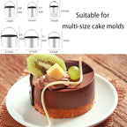 Stainless Steel Biscuit Cutter Set Pastry Scraper and Dough Blender Sturdy & Long-Lasting with Ergonomic Rubber Grip Professional Baking Dough Tools, Gift Package 4 Pcs/Set