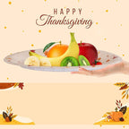 WDF 50Pack Thanksgiving Oval Plates Paper - 10" x 12" Happy Thanksgiving Plates Disposable Dinner Autumn Fall Harvest Party Supply - Turkey Thankful Pattern