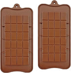 Silicone Break-Apart Chocolate, Food Grade Non-Stick Protein and Energy Bar Mold (Chocolate Bar Mold Set of 3) (3)