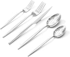 KINGSTONE Silverware Set, 20-Piece Flatware Set Cutlery Set Premium 18/10 Stainless Steel, Tableware Include Forks Knives Spoons for Home Kitchen Restaurant Wedding, Dishwasher Safe