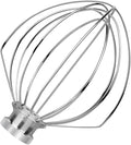 6-Wire Whip Compatible with 4.5-5Qt Kitchenaid Tilt Head Stand Mixer, Replacement for Kitchenaid whisk attachment for stand mixer K45WW, Stainless Steel, Dishwasher Safe(1 Pack)