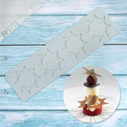 Silicone Molds 3D Hollow Leaf Chocolate Molds Honeycomb Bee Candy Mold Flower Pattern Fondant Mold Cake Topper Sugar Craft Decoration (O_Sun_9.6 * 2.68 * 0.08inch)
