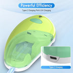 HuiJuKeJi Electric Can Opener, Rechargeable Automatic Can Opener for Seniors with Arthritis, One-Touch Hands-Free Can Opener for Almost Can Sizes, Smooth Edge & Food-Safe Kitchen Gadgets-Green