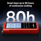 ThermoMaven 3000FT Smart Wireless Meat Thermometer, Sub-1G Long Range, 6 Sensors NIST Certified Accuracy, 2 Thin Probes, Standalone Base with Large LCD for Grill, Smoker, Oven, BBQ