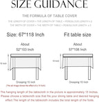 patdrea Designer Vintage Cyan Extra Long Tablecloth for Rectangle Table,Linen Ancient Castle and Manor Pattern Tablecloths,Decor for Kitchen Dining Christmas,Thanksgiving,67"x118"-Lucerne a