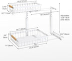 PXRACK Under Sink Organizer,1 Pack,2 Tier Metal Slide out Sink Shelf Pull out Cabinet Organizer Drawers, Under Sink Organizers and Storage for Kitchen Bathroom Pantry Closet Cabinet