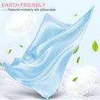 Mulberry Silk Pillow Cases 2 Pack King Size 20x36 Inches with Hidden Zipper, Ultra Smooth and Soft Breathable Cooling Silk Satin Pillowcase Set of 2, Better for Hair and Skin, Gifts for Women Men
