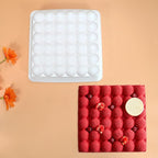 mostsom Silicone Mold for Mousse Cake, Chocolate, Cheesecake Bubbles Shape Pan - Flexible Baking Dish for Candy, Dessert, Ice Cube - Non-Stick Freezer & Oven Safe (C_ Bubbles)