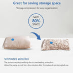 Electric Air Pump for Vacuum Storage Bags Space Saver Vacuum Storage Bag Pump for Compression Clothing, Portable Vacuum Pump