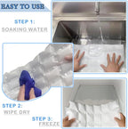 Ice Sheets for Coolers Reusable - Ice Pack Sheets - Ice Mat with Flexible 96 Ice Cube Packs - Ice Blanket Large Flat Freezer Long Lasting Ice Packs for Cooler