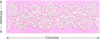 Embossing Lace Fondant Molds, Multi Circle Flowers Lace Mat Wedding Cake Decoration Tool, Rattan Shaped Cupcake Mat Silicone Molds Set of 3