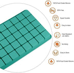 Mity rain 2 Pack 40-Cavity Square Caramel Candy Silicone Molds,Chocolate Forf Truffles, Fat Bombs Keto Snacks, Whiskey Ice Cube Tray,Grid Fondant Mould,Hard Candy Pralines Gummy Jelly Mold