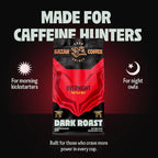 BAZAN COFFEE Vietnamese Strong Coffee, Premium Robusta & Arabica Ground, Full-Bodied Dark Roast, Smooth & Low Acidity, Ideal for Milk Drinks & Home Baristas, Bold Espresso Flavor, 12oz Bag, Overnight Blend