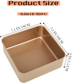 Baking Sheet Pans,2 Pack Nonstick Baking Sheet Pans,Cookie Sheet, Brownie Pan, Bread Pan for Toaster Oven, Small Baking Tray,Bakeware for Cakes, Cookies & Breads (7 Inches)