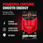 BAZAN COFFEE Vietnamese Strong Coffee, Premium Robusta & Arabica Ground, Full-Bodied Dark Roast, Smooth & Low Acidity, Ideal for Milk Drinks & Home Baristas, Bold Espresso Flavor, 12oz Bag, Overnight Blend