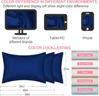 Mulberry Silk Pillow Cases Queen Size with Hidden Zipper, Ultra Smooth and Soft Breathable Cooling Silk Satin Pillowcase for Hair and Skin, Gifts for Women Men (Royal Blue, 20x30 Inches, 1 Pack)