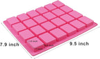 24-Cavity Rectangle Caramel Candy Silicone Molds,Chocolate Truffles Mold,Whiskey Ice Cube Tray,Grid Fondant Mould,Hard Candy Mold Pralines Gummy Jelly Mold