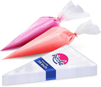 Riccle Extra Large 24 Inch Piping Bags - 100 Textured Anti Burst Thickened Disposable Pastry Bags - Icing Piping Bags for Frosting - Ideal for Cakes and Cookies Decoration