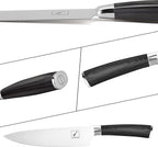imarku Chef Knife - Pro Kitchen Knife 8 Inch Chef's Knives Japanese SUS440A Stainless Steel Sharp Paring Knife with Ergonomic Handle, Black Handle, Christmas and Thanksgiving Gifts for men and Women